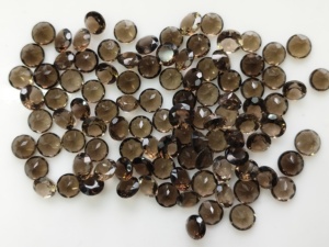 Cuarzo Ahumado Natural de 6MM, Corte Brillante Redondo, Gema Suelta de la Mejor Calidad para la Fabricación de Joyas - Product Image 5