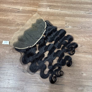 Prix de gros 100% brut vierge vietnamien humain dentelle trame vague de corps couleur naturelle Super Double Drawn Extensions de cheveux - Product Image 4