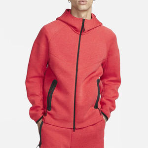 Vente en gros de sweats à capuche zippés noirs personnalisés de haute qualité, style streetwear, à coupe courte, avec capuche en fourrure, épaules tombantes et poche zippée - Product Image 1