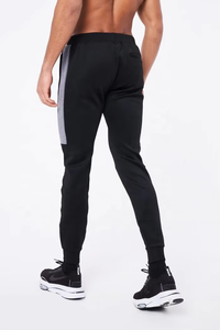 Ensemble de survêtement sportif pour homme, sweat-shirt à capuche 2 en 1 à séchage rapide, manches longues, fermeture éclair sur le devant, polyester et coton légers pour l'automne - Product Image 2