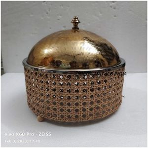 Casserole de service isolée en métal de haute qualité et réchauffeur d'aliments pour la cuisine à domicile et le restaurant - Product Image 4