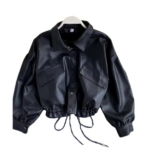 Breathable High Quality Women Outerwear Fashion Style New Model Casual Jacket Zipper Ladies Women Leather Jacket Women - Product Image 1