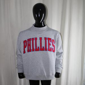 Mock Neck Sweatshirt RED <b>Applique</b> Embroidery wide neck Sweatshirt URBAN PRODUCTIONS - Product Image 3
