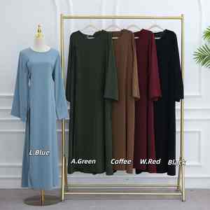 Elegante Abaya Casual Moderna de Chifón para Mujer, Vestido Maxi Islámico Modesto, Estilo Dubái, Abierto por Delante, con Cinturón, Transpirable y Ligero - Product Image 6