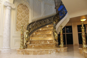 Barandilla de Hierro Forjado Neoclásica Moderna para Escaleras Interiores de Alta Calidad con Protección UV Resistente al Óxido para Hoteles, Balcones y Villas - Product Image 2