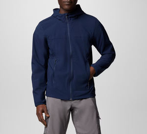 Unisex Winter Outdoor <b>Soft</b> <b>Shell</b> Zipper <b>Hooded</b> Lace <b>Jacket</b> Windproof Breathable Waterproof Hiking Running Windbreaker Custom - Product Image 1