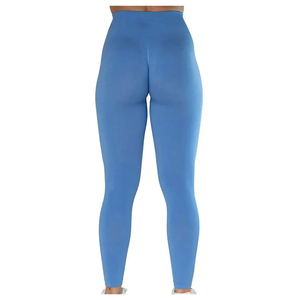 Women's Gym Fitness <b>Ankle</b>-<b>Length</b> High Waist Sweat-Wicking Cotton/Bamboo Fiber Seamless Elastic Waist Breathable Quick Dry Solid - Product Image 2