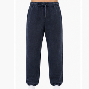 Pantalones Acid Wash, Prenda Vintage Personalizada, Pantalones de Algodón Lavado, Corte Holgado, Ropa Casual Urbana, Joggers, Fabricante de Ropa al Por Mayor - Product Image 1