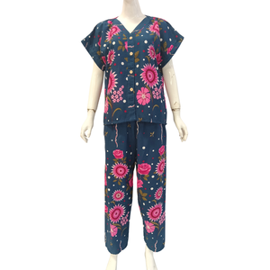ชุดนอนเรยอน กางเกงขายาว แขนสั้น สไตล์ลำลอง ใส่สบาย - Product Image 3