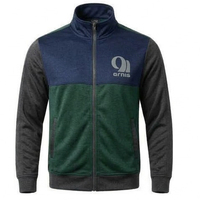Blouson Bomber Homme Arnis à Carreaux Entièrement Zippé Respirant 240g Col Montant Décontracté en Polaire Polyester pour l'Hiver