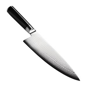Cuchillo de Chef Damasco Hecho a Mano de Alta Calidad, Juego de Cuchillos de Cocina de Acero Damasco con Funda de Cuero Puro - Product Image 4