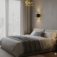 Applique murale LED moderne en acier inoxydable, étanche IP65, contrôle tactile AC, blanc chaud, CRI 90 élevé, angle de faisceau 60-120°, éclairage extérieur