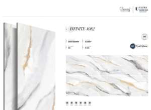 Carreaux de porcelaine brillants de luxe pour l'exportation, 800x1600, 1200x1800, 750x1500 mm, dalles de luxe pour intérieur moderne - Product Image 3