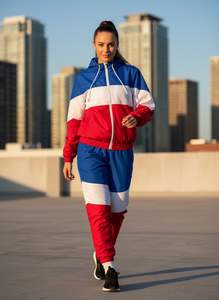 Custom Design Waterproof Windbreaker Tracksuit Oversized Comfy Men <b>Zip</b> <b>up</b> Nylon 2-In-1 Lightweight Sportswear for Men and Women - Product Image 5