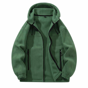 Veste polaire zippée intégrale pour homme, douce, thermique, chaude, pour les sports de plein air, la randonnée, le camping, les voyages, veste d'hiver décontractée pour homme - Product Image 2