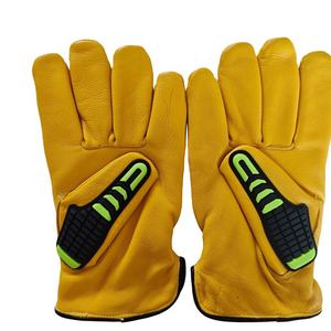 Sheepskin Leather Men's Work Driver <b>Gloves</b> Industrial Construction Safety Working <b>Gloves</b> - Product Image 4