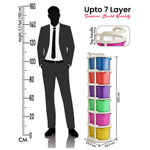 5-layer Injection Molded Plastic Corner <b>Drawer</b> Organizer <b>Storage</b> Cabinet Wheels PP Wardrobe Clothes Organizer Multifunction - Product Image 2