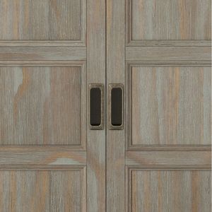 Burlington Distressed <b>Grey</b> Low Storage <b>Cabinet</b> for Living Room - Product Image 3