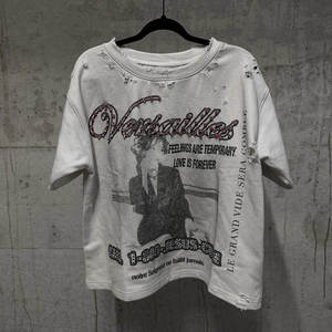 T-shirt en coton surdimensionné à imprimé portrait délavé style vintage, coupe décontractée, streetwear urbain, haut de mode, fabricant en gros - Product Image 1