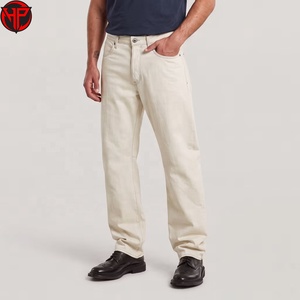 <b>White</b> Mid Waist Straight <b>Men</b> <b>Jeans</b> Washed Denim Pants Loose Fit Casual Streetwear Waterproof <b>Mens</b> Denim <b>Jean</b> - Product Image 1
