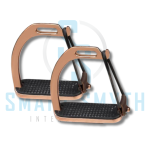 อุปกรณ์ขี่ม้าแบบกันลื่นยี่ห้อ SMART SMYTH INTL สีโรสโกลด์ ทำจากทองเหลือง พร้อมยางกันลื่น - Product Image 1