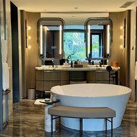 Miroir intelligent 21,5 pouces avec écran tactile LED rétroéclairé, Android, pour salle de bain, miroir magique, étanche