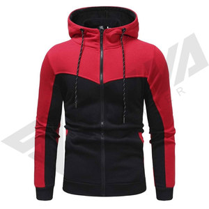 Men's Red Black Hooded Street Style 100% Cotton Tracksuit <b>Set</b> <b>Knitted</b> Sweatshirt Pants with Drawstring Breathable Autumn Wear - Product Image 6