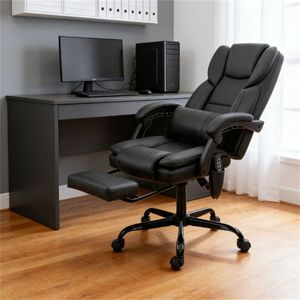 เก้าอี้สำนักงานสีดำสำหรับใช้งานคอมพิวเตอร์ - Product Image 1