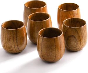 Tasse en bois sculptée à la main avec motif tressé et poignée, design traditionnel pour le thé ou le café - Product Image 3