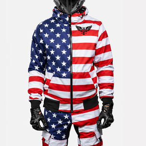Traje de Motocross Personalizado con la Bandera de Canadá, Chaqueta de Motociclista con Diseño de Hoja de Arce, Ropa Deportiva Todoterreno para Hombre - Product Image 3