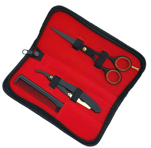 Kit de ciseaux à effiler professionnels en acier inoxydable à lame tranchante pour la coupe de cheveux, outils de salon ARISTON INTERNATIONAL à vendre - Product Image 2