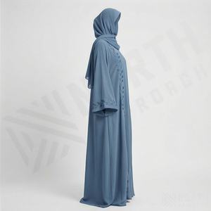 Custom Logo Modest Abaya Dress High Quality Soft New Model Traditional Muslim <b>Clothing</b> for Women Professional Design - Product Image 3