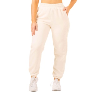Pantalon de jogging ample pour femme en molleton brossé, coupe droite, taille à cordon de serrage, pour usage quotidien, Usine de vêtements sur mesure - Product Image 1