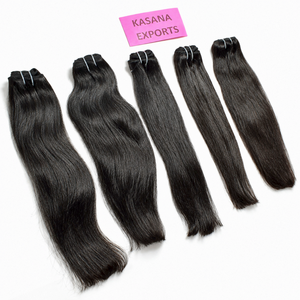 Extensiones de Cabello Natural Negro Remy de Volumen Completo, con Cutícula Alineada, Doble Trama a Máquina, Longitud Premium - Product Image 5