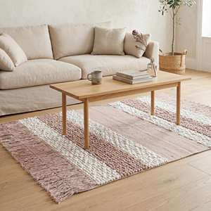 Pastel Color Bohemian Area Rug Soft Floor Carpet 5x10 Sustainable Boho Tufted Rug Bedroom Dorm Living Room And Modern Home Decor - Product Image 1