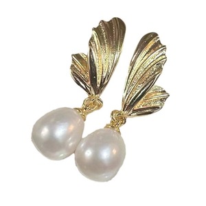 Pendientes Largos de Perlas de Agua Dulce para Mujer, Ganchos de Oro de 14K con Perlas Naturales de Estilo Simple y Elegante, Accesorio de Moda - Product Image 5