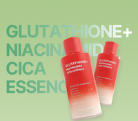 Coffret Coréen Éclaircissant au Glutathion et Cica : Niacinamide, Peau Éclatante, Hydratant, Réparateur Anti-Âge, Effet Peau de Verre