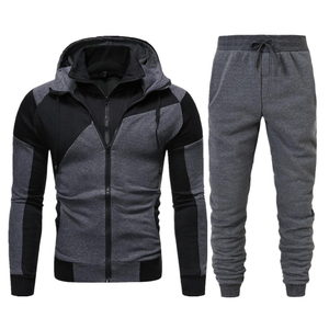 Nouveau style survêtement à capuche uni pour homme, en molleton de coton, personnalisable, pour le jogging, le sport, la course et la gym - Product Image 2