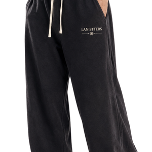Women's Baggy Wide Leg Sweatpants Relaxed Fit Drawstring <b>Elastic</b> <b>Waist</b> Casual <b>Trousers</b> <b>with</b> Pockets Custom OEM Streetwear - Product Image 3