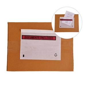 Enveloppes écologiques en papier pour listes de colisage, pochettes adhésives pour documents, pour la protection des factures et des étiquettes d'expédition - Product Image 1