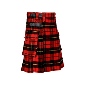Auténtico kilt escocés para hombre, ropa hereditaria, diseño de tartán de lana, estilo artesanal, cintura ajustable para ceremonias y uso casual. - Product Image 1