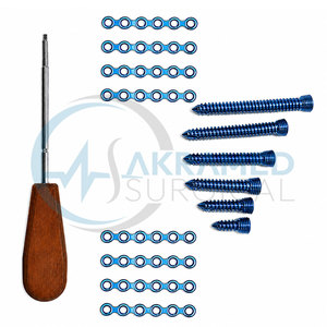 Craniomaxillofacial <b>Mini</b> Locking Straight Plate and Self <b>Drilling</b> Screw Set 29PCS Veterinary Orthopedic Implant CE ISO - Product Image 4