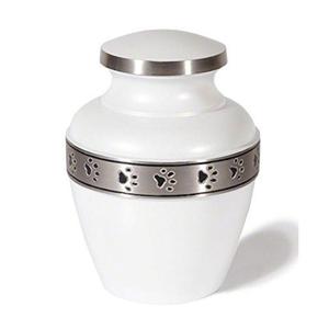 Urne funéraire en laiton pour animaux de compagnie, motif patte dorée, urnes métalliques courbées pour cendres, petits objets commémoratifs, designs personnalisables, urne funéraire pour chat et chien - Product Image 6