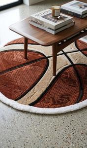 Alfombra Moderna Antideslizante de Lana Premium, Diseño Deportivo de Baloncesto, Hecha a Mano, para Decoración de Dormitorio y Sala de Estar - Product Image 4