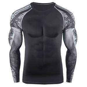 Rashguard de MMA Personalizado de Manga Larga, Transpirable, de Spandex/Poliéster, con Diseños Sublimados, Tallas Grandes para Mujeres y Hombres - Product Image 1