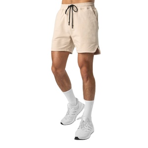 กางเกงขาสั้นออกกำลังกายผู้ชายไซส์ XL กางเกงขาสั้นผ้าฝ้ายมีกระเป๋าลายสตรีทสูง - Product Image 1