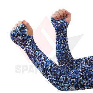 Manchons de cyclisme camouflage en Spandex et Polyester unisexe, protection anti-UV, coupe-vent, compression sportive pour adulte, personnalisables - Product Image 3