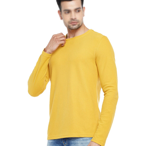 Prix d'usine T-shirt homme 100% coton à manches longues grande taille, personnalisable avec logo, pour la gym et l'entraînement, anti-plis - Product Image 3