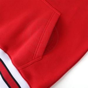 Sudadera de punto unisex Alpha Red de la colección griega, cuello redondo, de algodón y forro polar, con bordado KAP, para invierno. - Product Image 6
