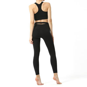 Vêtements de sport pour le fitness, ensembles de yoga deux pièces, soutien-gorge et leggings, ensembles de yoga personnalisés, logo personnalisé, vêtements de sport pour femmes, taille haute - Product Image 2